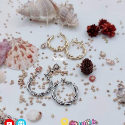 銀925 韓風簡約耳環耳釘 s925 earrings