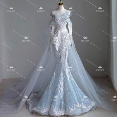 人魚公主拖尾禮服Mermaid princess tail dress