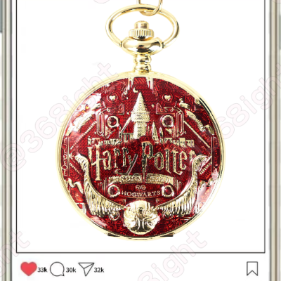 Harry Potter 金探子懷錶鐘錶